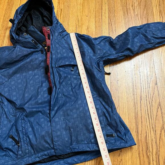 Bonfire Coat Womens Medium Optic Snowboard Jacket Blue Patterened Vented - Picture 9 of 9